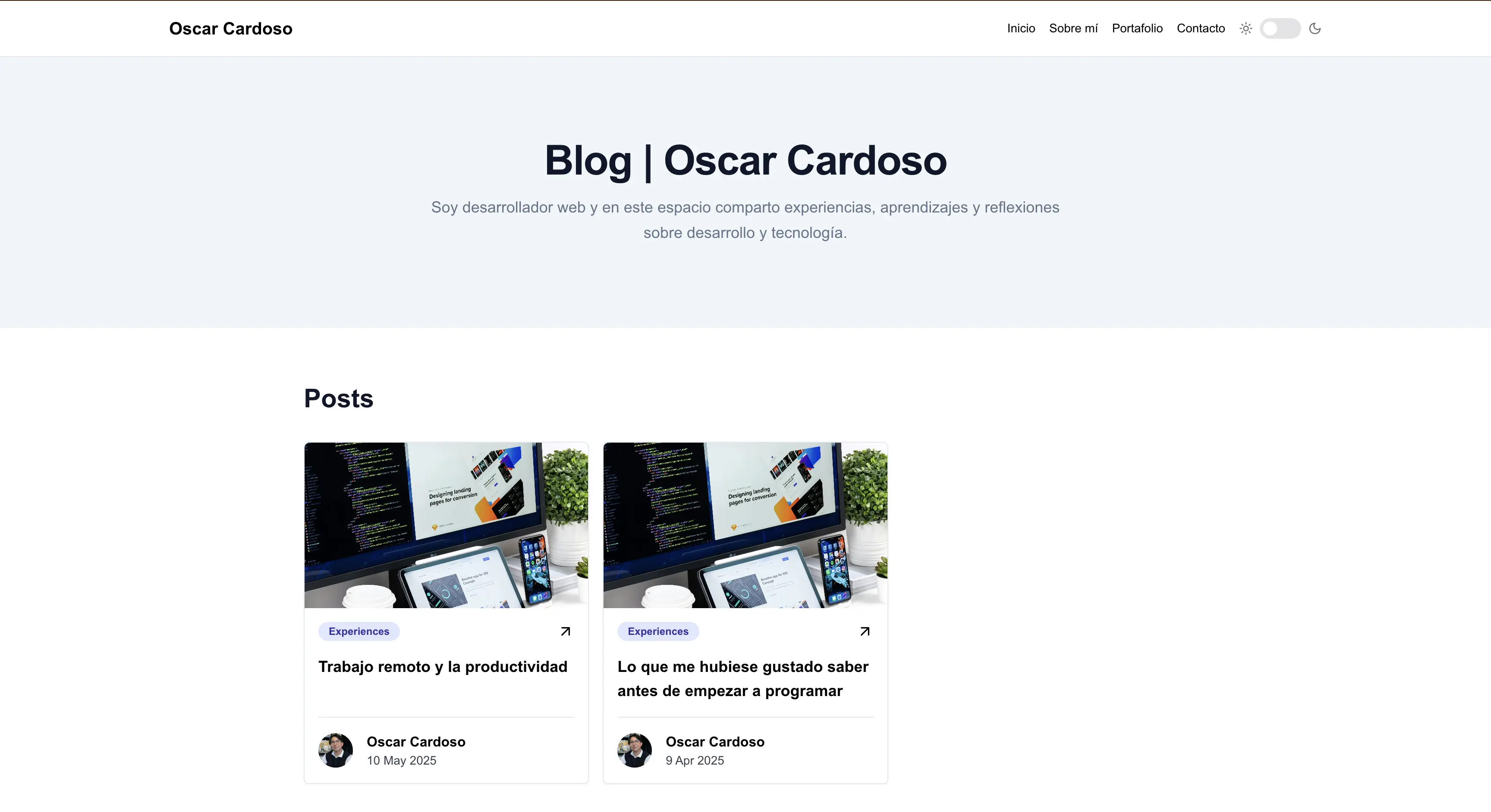 Blog | Oscar Cardoso
