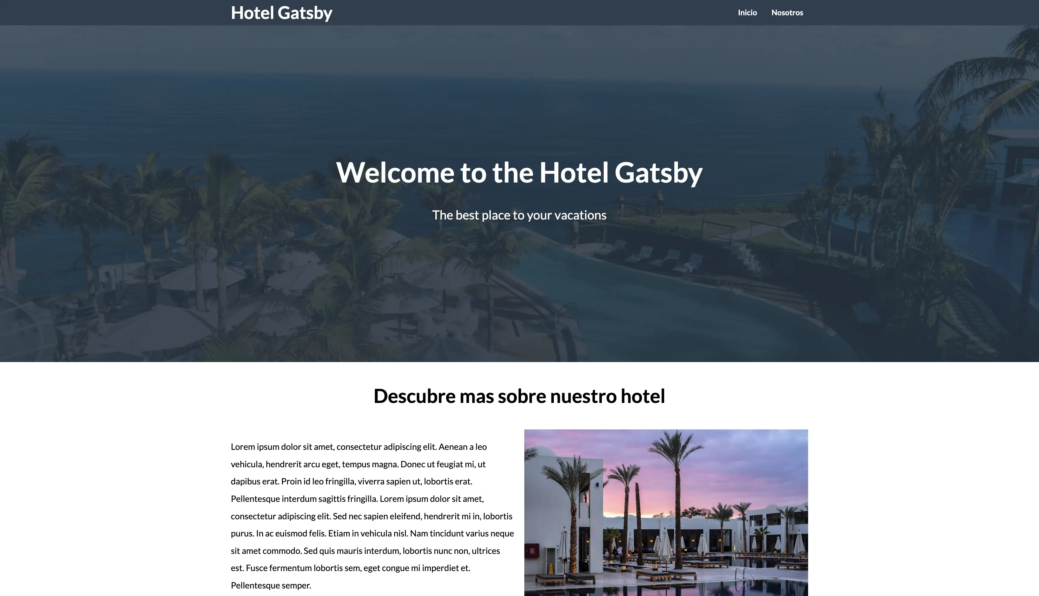 Hotel Gatsby Site